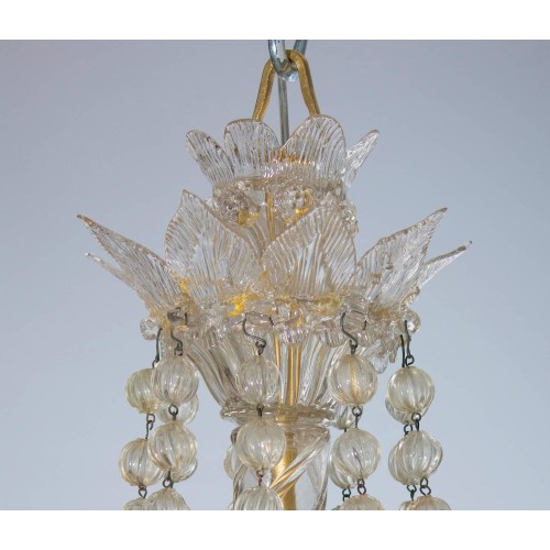Handcrafted Murano Glass chandelier with small...