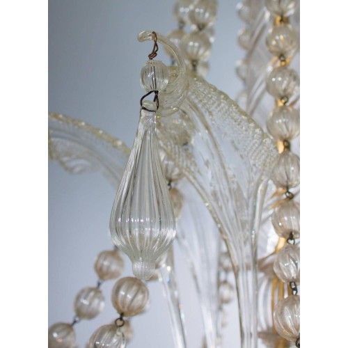 Handcrafted Murano Glass chandelier with small...