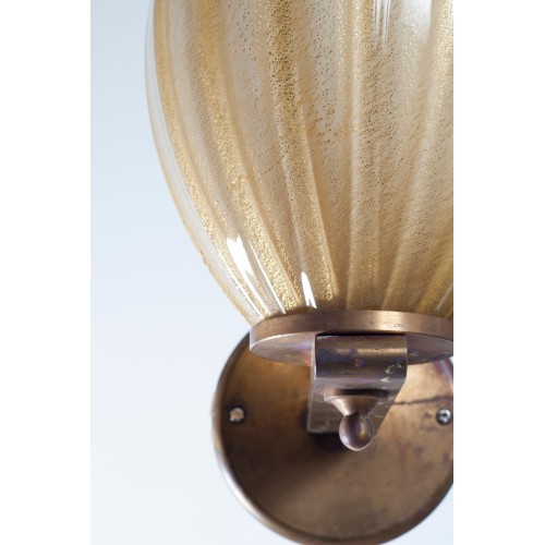 Italian pair of sconces, attributed to Barovier & Toso circa 1950s