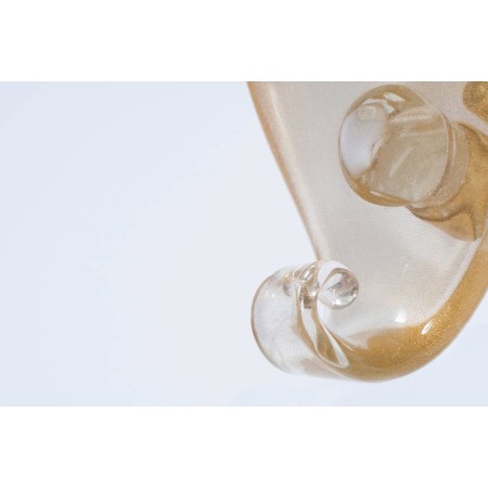 Italian Three Gold Shell sconces, attributed to Barovier & Toso circa 1960's