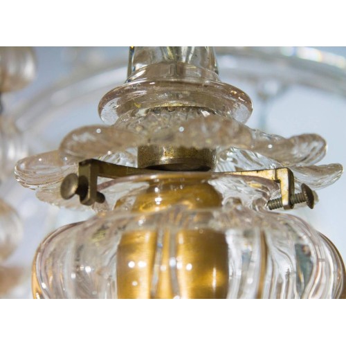 Handcrafted Murano Glass chandelier with small...