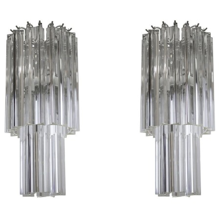 Pair of Italian Chandeliers Attributed to Camer Glass, circa 1960s