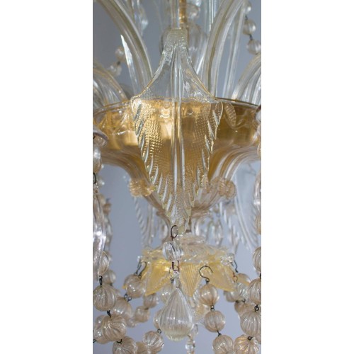Handcrafted Murano Glass chandelier with small...