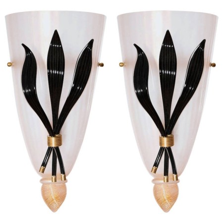 Pair of Italian Midcentury Sconces, circa 1980s