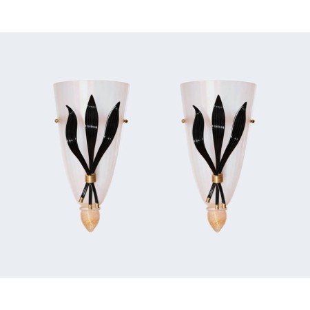 Pair of Italian Midcentury Sconces, circa 1980s