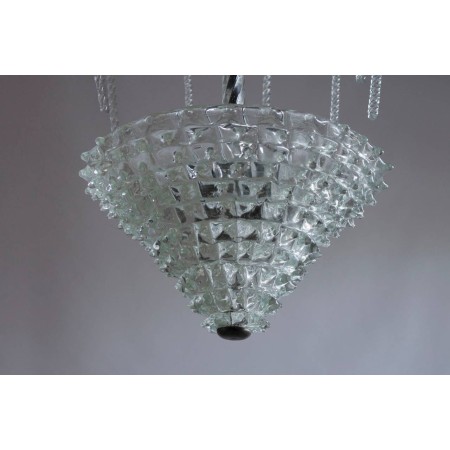 Italian Chandelier Attributed to Design of Ercole Barovier, circa 1940s