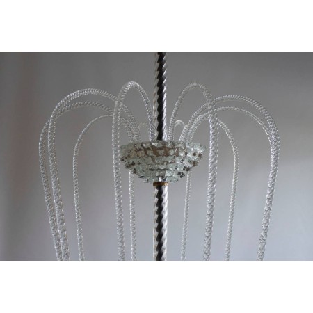 Italian Chandelier Attributed to Design of Ercole Barovier, circa 1940s