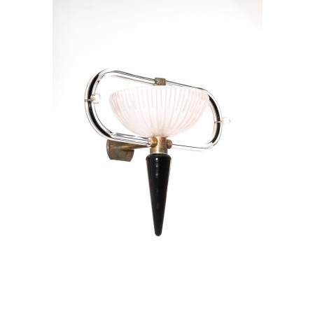 Pair of Italian Sconces, Attributed to Camer Glass, circa 1960s