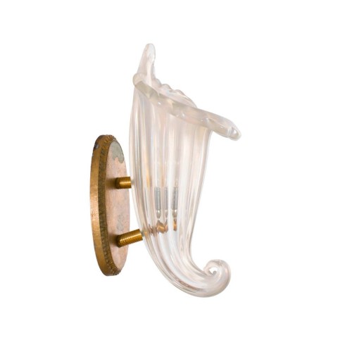 Four Italian Sconces, Attributed to Romano Donà, circa 1980s