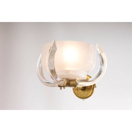 Four Italian Sconces Attributed to Camer Glass, circa 1960s