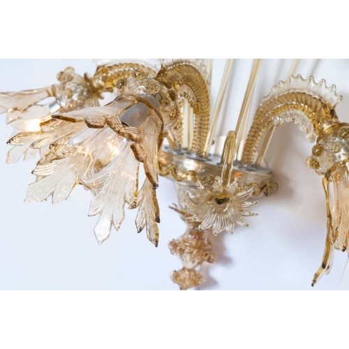 Murano Sconce in the Style of Galliano Ferro, circa 1930s