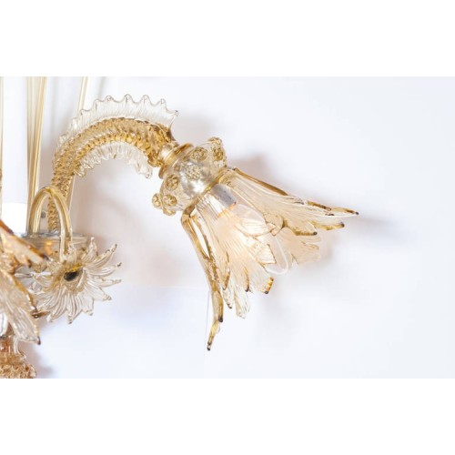 Murano Sconce in the Style of Galliano Ferro, circa 1930s