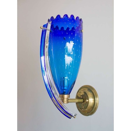 Italian Midcentury Sconces Attributed to Camer Glass