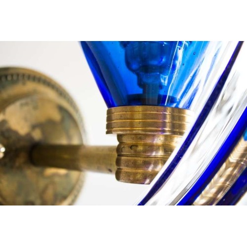 Italian Midcentury Sconces Attributed to Camer Glass