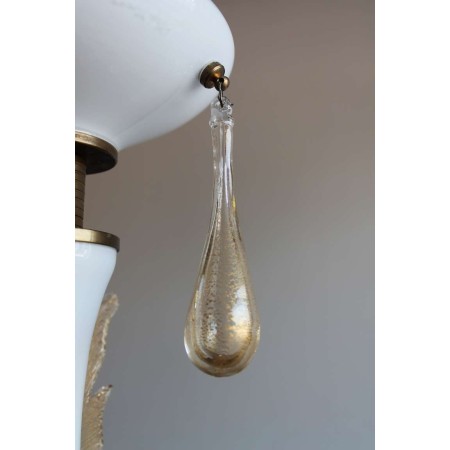 Murano Chandelier, Signed De Majo