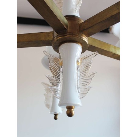 Murano Chandelier, Signed De Majo