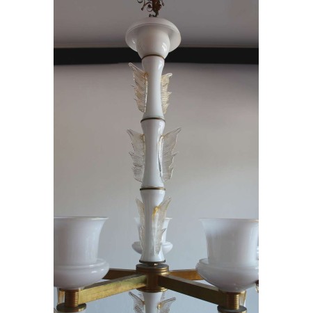 Murano Chandelier, Signed De Majo