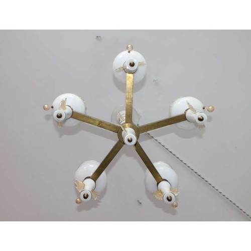 Murano Chandelier, Signed De Majo