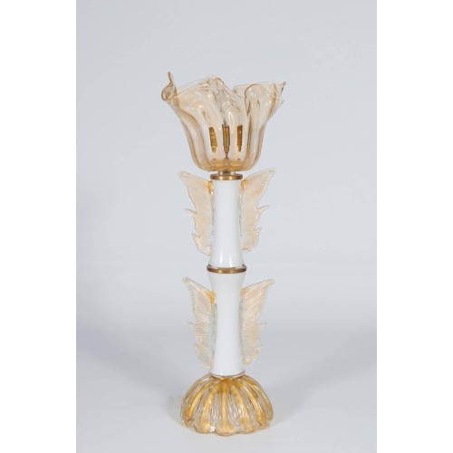 Italian Murano Gold Table Lamp, circa 1950s