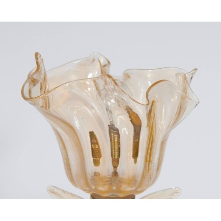 Italian Murano Gold Table Lamp, circa 1950s