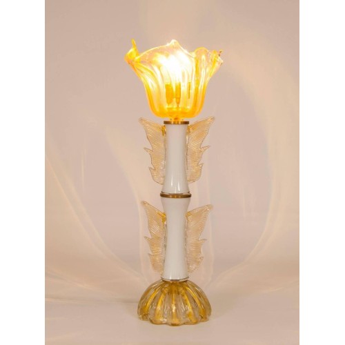 Italian Murano Gold Table Lamp, circa 1950s