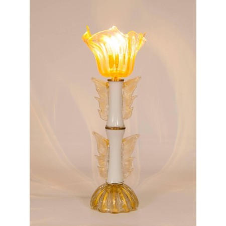Italian Murano Gold Table Lamp, circa 1950s