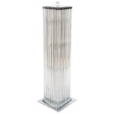 Floor Lamp in blown Murano Glass clear color triedros 1990s Italy *
