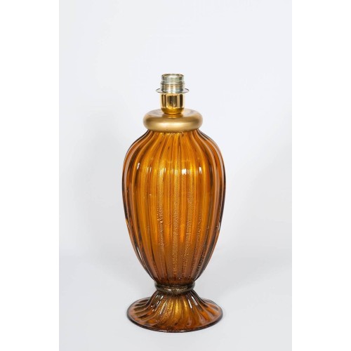 Italian Murano Table Lamp, Signed by Gabbiani, circa 1970s