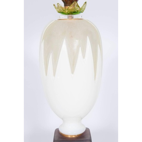 Italian Murano Table Lamp Cactus Sculpture, circa 2010s