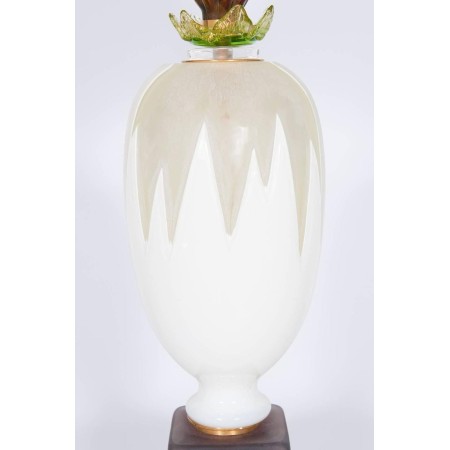 Italian Murano Table Lamp Cactus Sculpture, circa 2010s