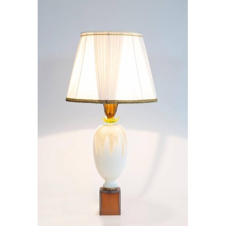 Italian Murano Table Lamp Cactus Sculpture, circa 2010s